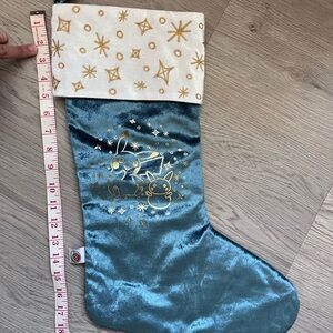 Pokemon Blue and Gold Holiday Stocking 18” Velvet Pickachu